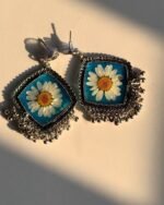 Floral Brass Earing